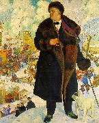 Boris Kustodiev Fiodor Shaliapin oil